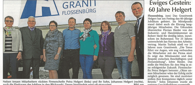 Ewiges Gestein: 60 Jahre Helgert